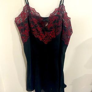 Lingerie slip dress and matching robe